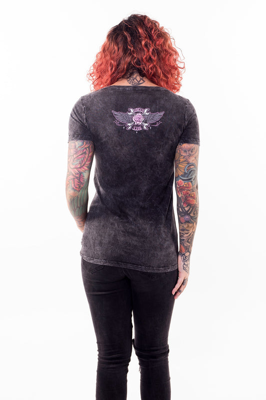 Hot Rod Romance V-Neck Tee Shirt