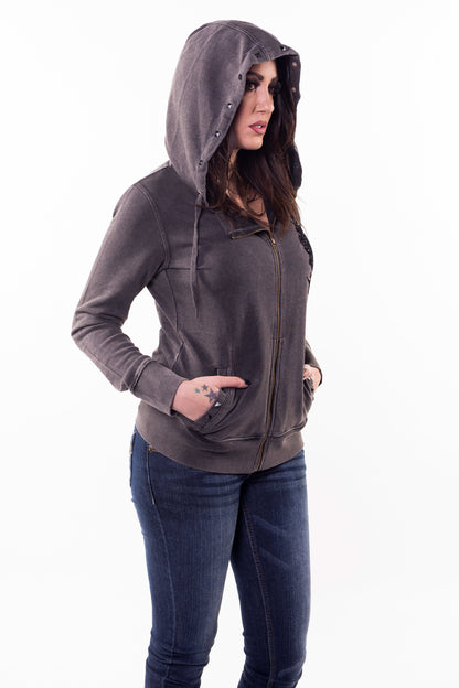 Skull N Crossbones Vintage Wash Hoodie