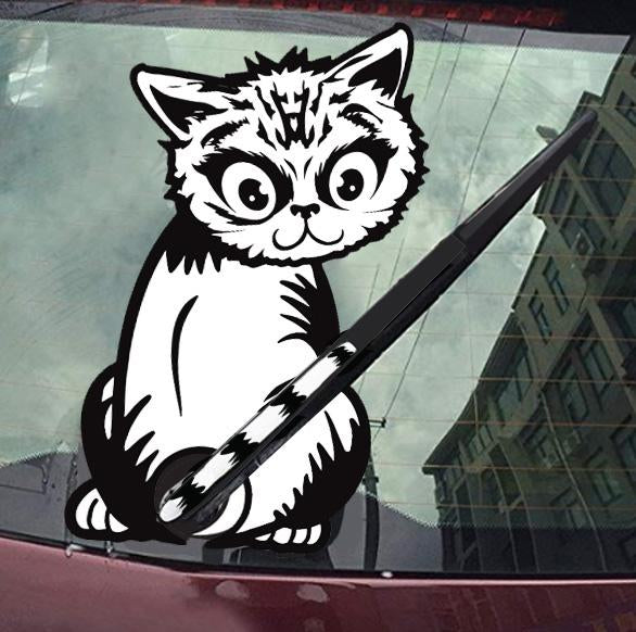 Rear Window Sticker: Cat Sticker