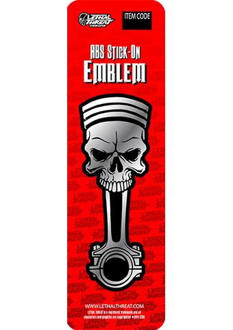 Skull Piston ABS Emblem