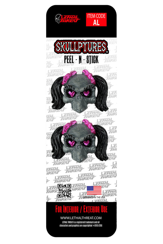 Girl Skull Emblem 2-pack