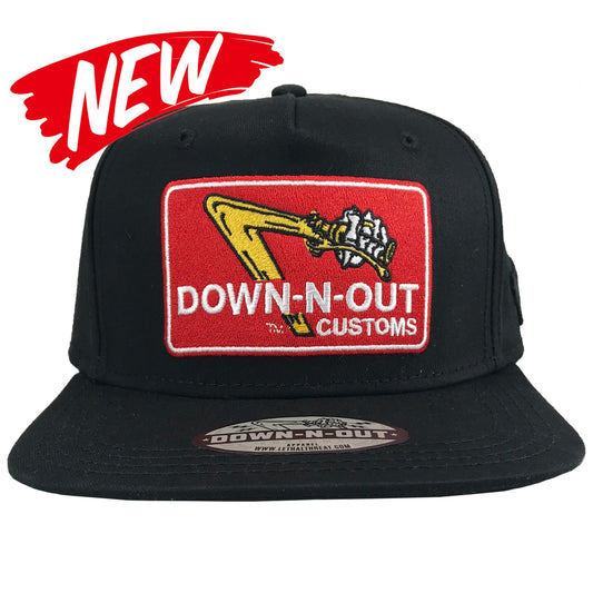 DOWN-N-OUT Flat Bill Hat