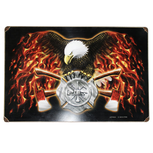 Fire Department \ Vintage Metal Sign