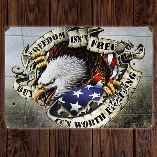 USA Eagle\ Vintage Metal Sign
