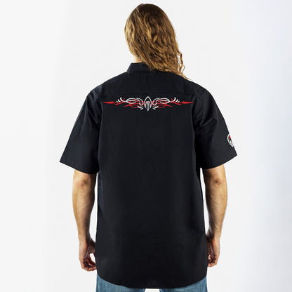 Vulture Embroidered Work Shirt