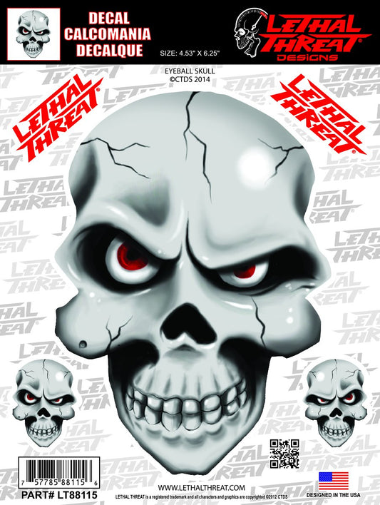 Eyeball Skull Decal