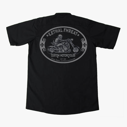 LT Custom Motorcycle Embroidered Work Shirt