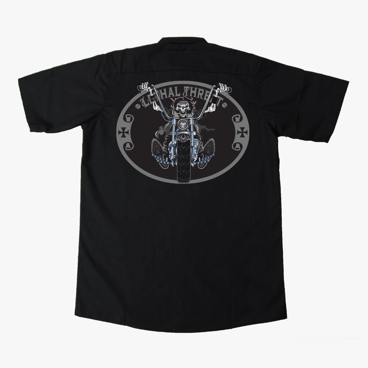 Chopper Rider Embroidered Work Shirt