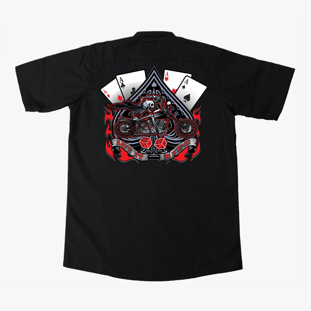Let It Ride Embroidered Work Shirt