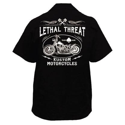 Kustom Motorcycle Embroidered Work Shirt