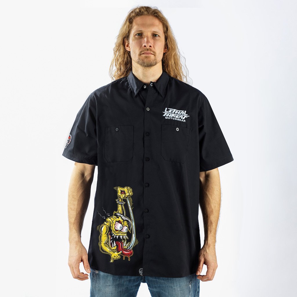 Shifter Monster Embroidered Work Shirt