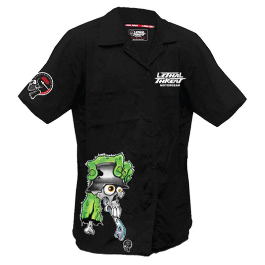 Skull Shifter Embroidered Work Shirt