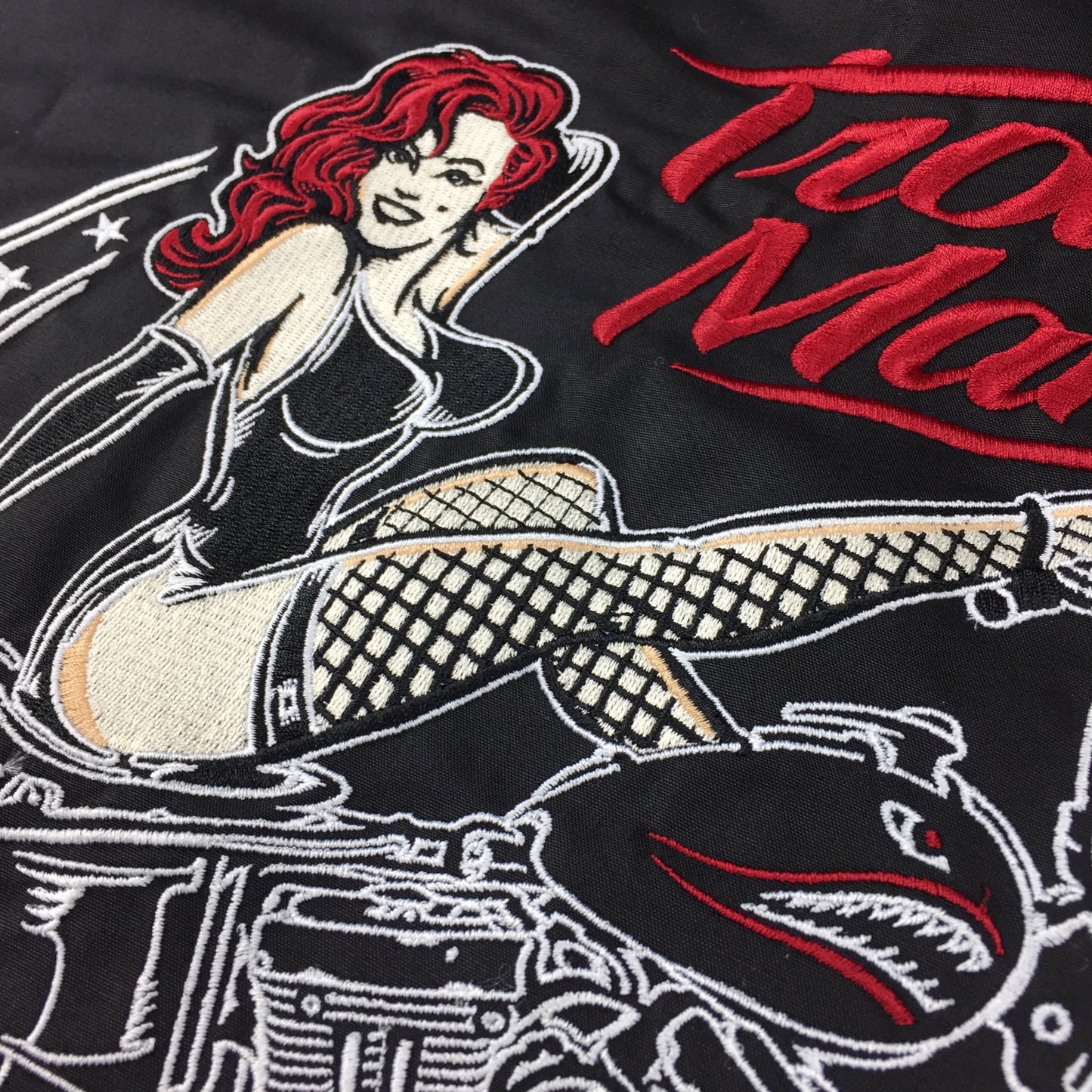 Trouble Maker Embroidered Work Shirt