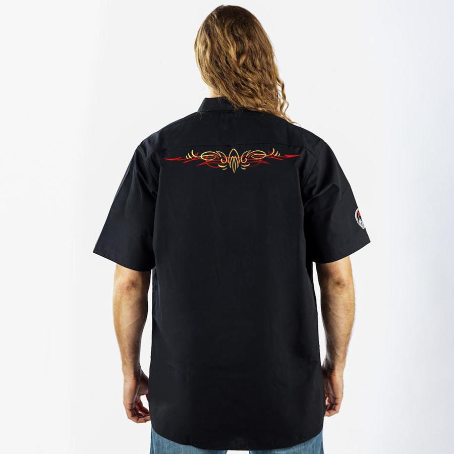 Engine Skull Rip Work Shirt