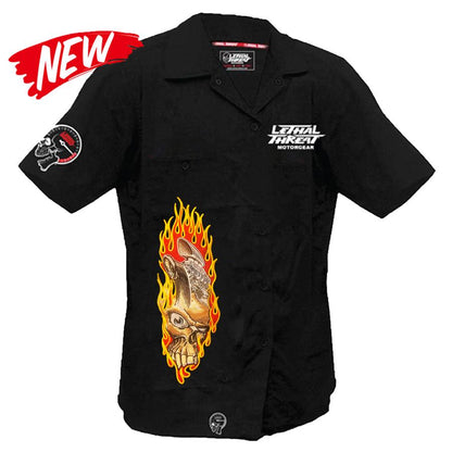 Engine Skull Rip Work Shirt