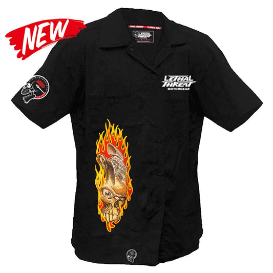 Engine Skull Rip Work Shirt