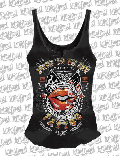 Free to be Me Lace Up Tank Top