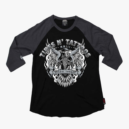 Tires N Tattoos Raglan