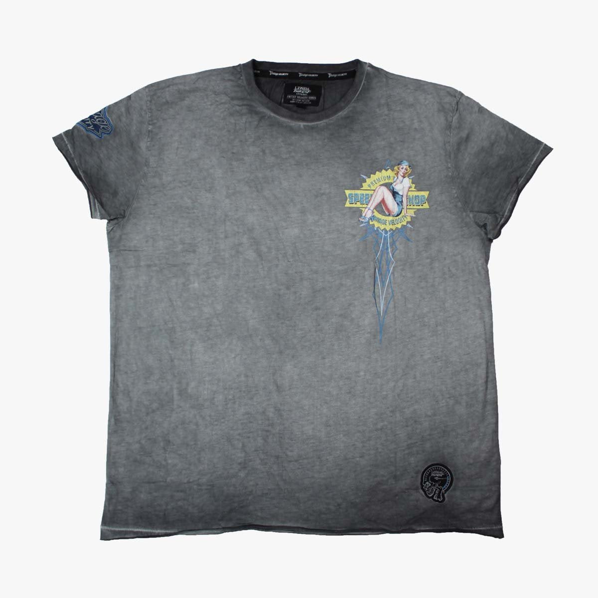 Vintage Velocity Speed Shop Pin Up Tee