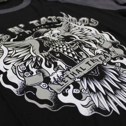 Tires N Tattoos Raglan