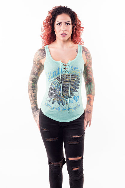 Renegade Motorcycles Lace Up Tank Top