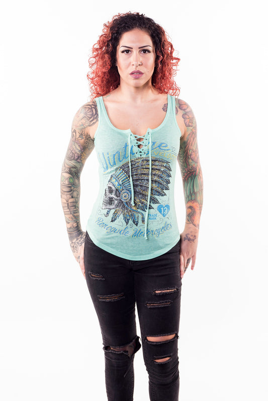 Renegade Motorcycles Lace Up Tank Top