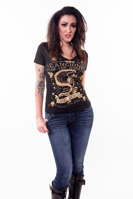 Dance Of The Dead V-Neck Tee