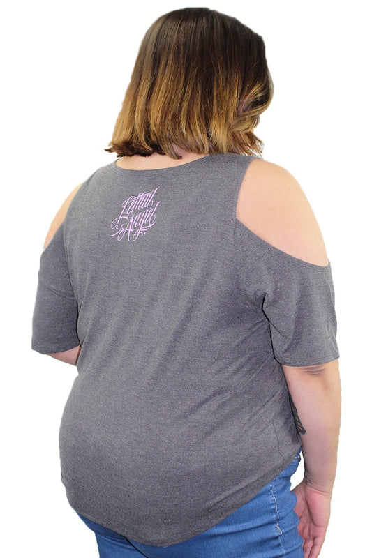 Flower Motorcycle Shoulder Peak Shirt