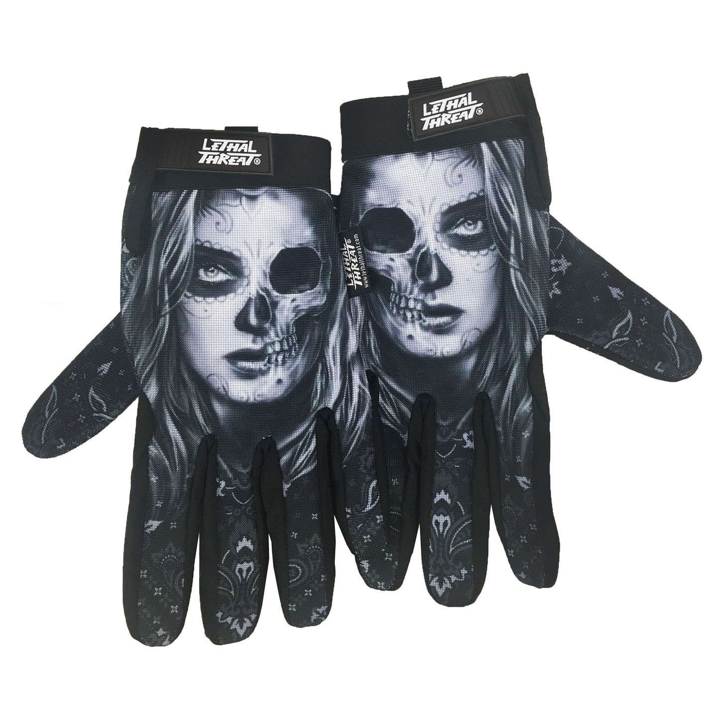 Half Skull Hand Gloves