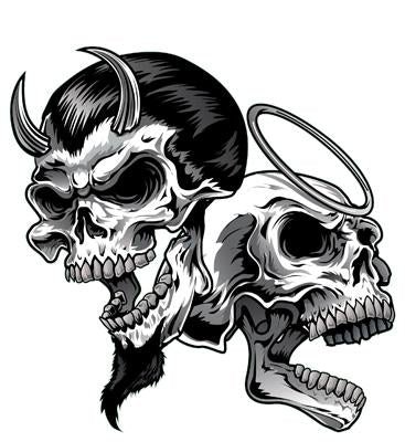 Evil N Good Skulls