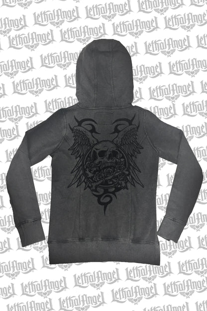 Skull N Crossbones Vintage Wash Hoodie