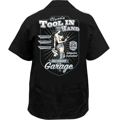 Pin up Mechanic Printed Work Shirt