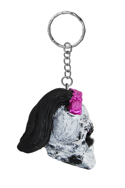 Girl Skull Key Chain