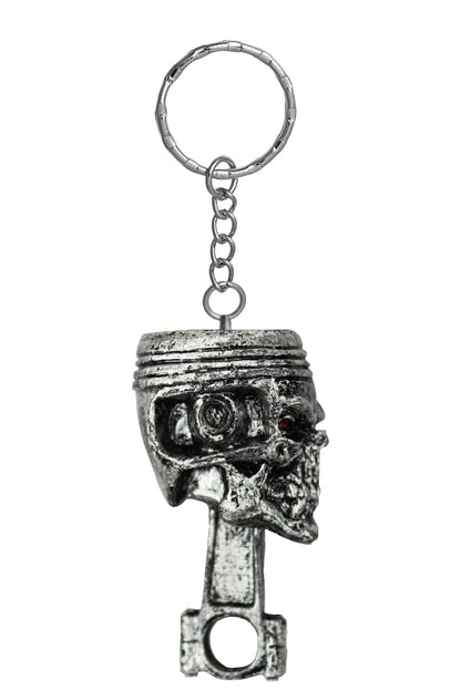 Piston Skull Key Chain