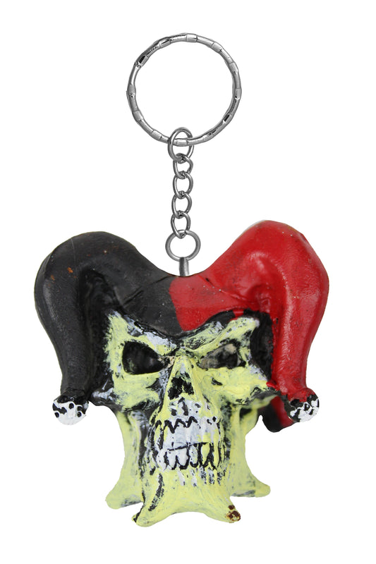 Jester Skull Key Chain