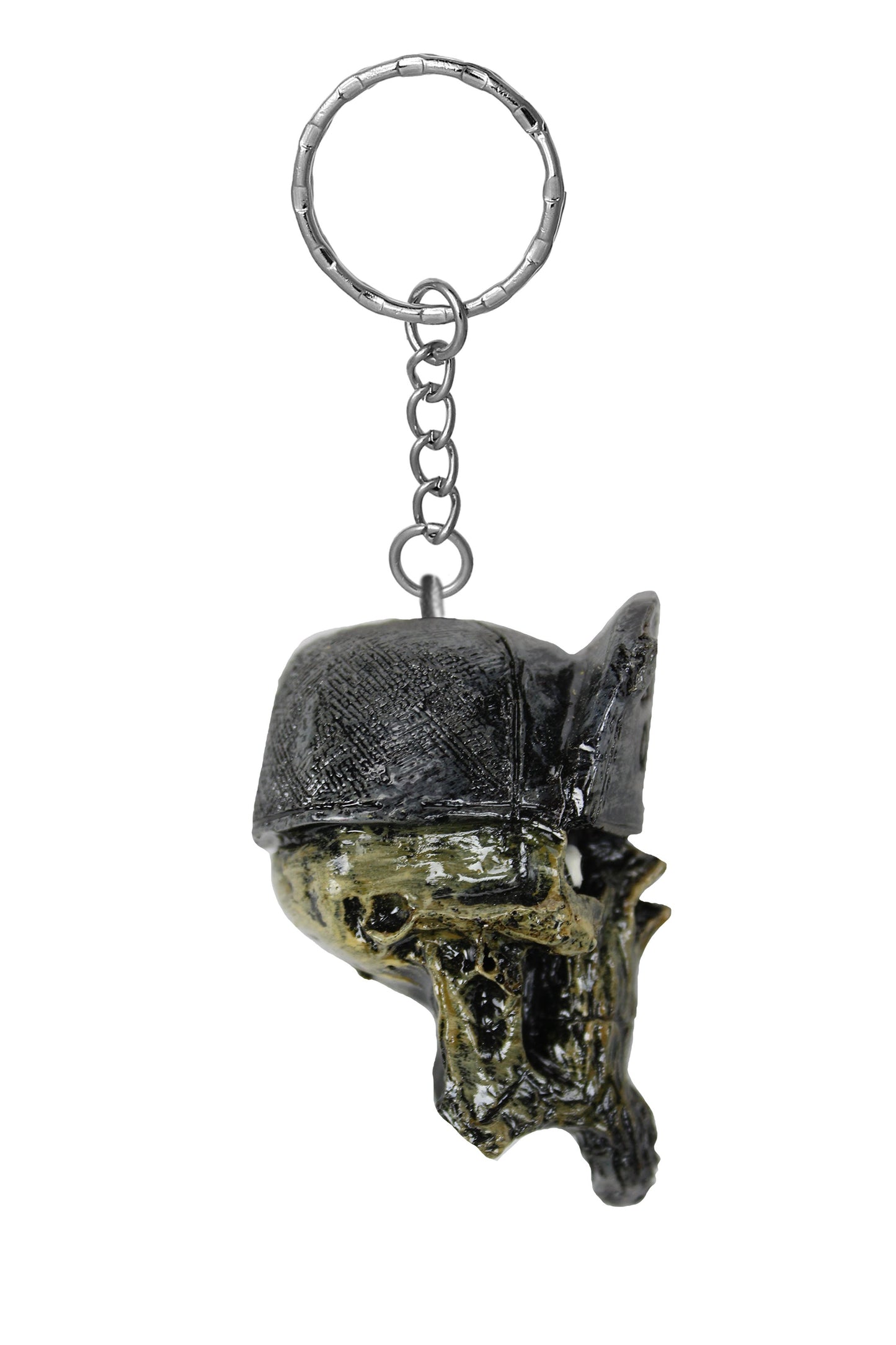 Back Off Skull Head Key Chain