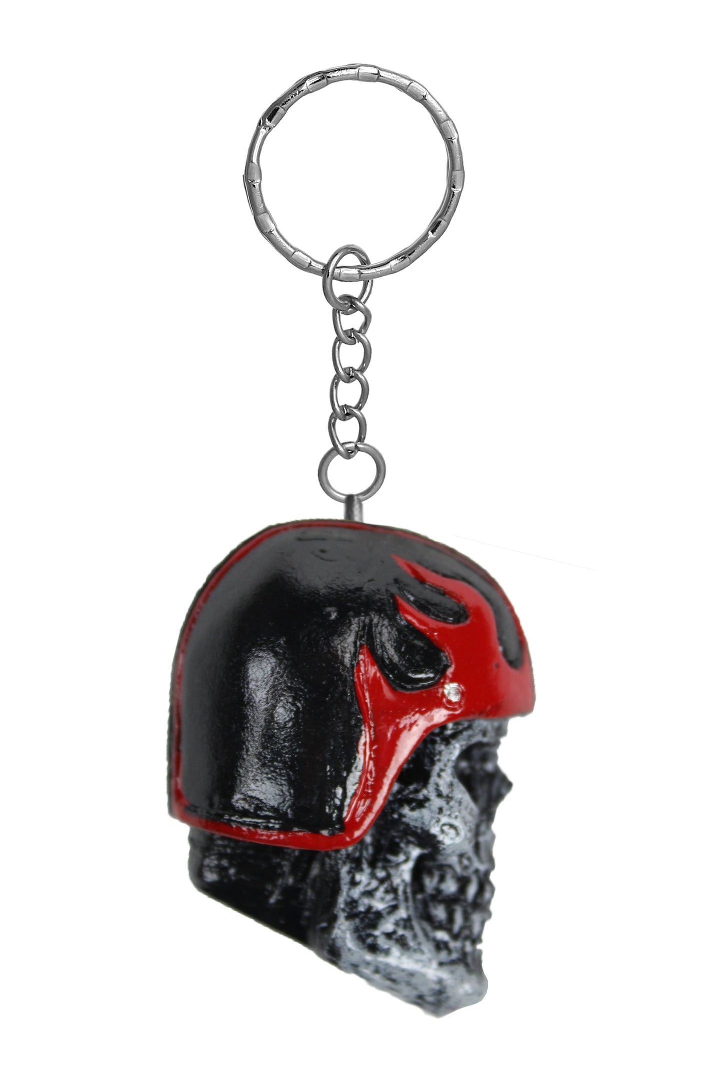 Helmet Skull Key Chain