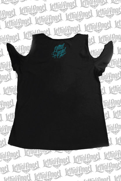 Queen of Hearts Shoulder Peak Shirt