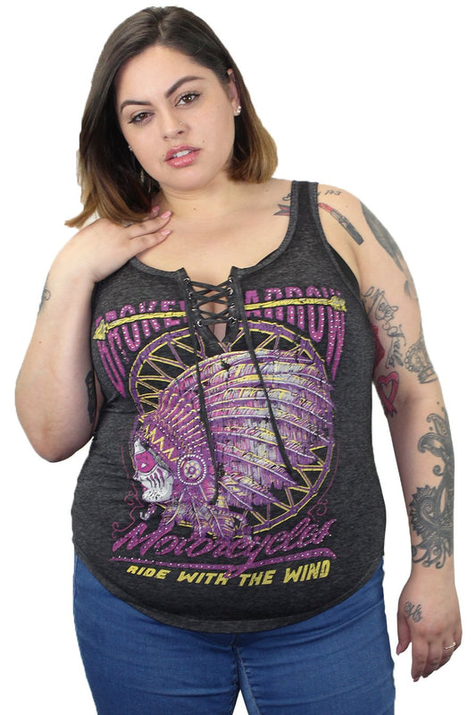 Lethal Angel Broken Arrow Motorcycles Tank Top