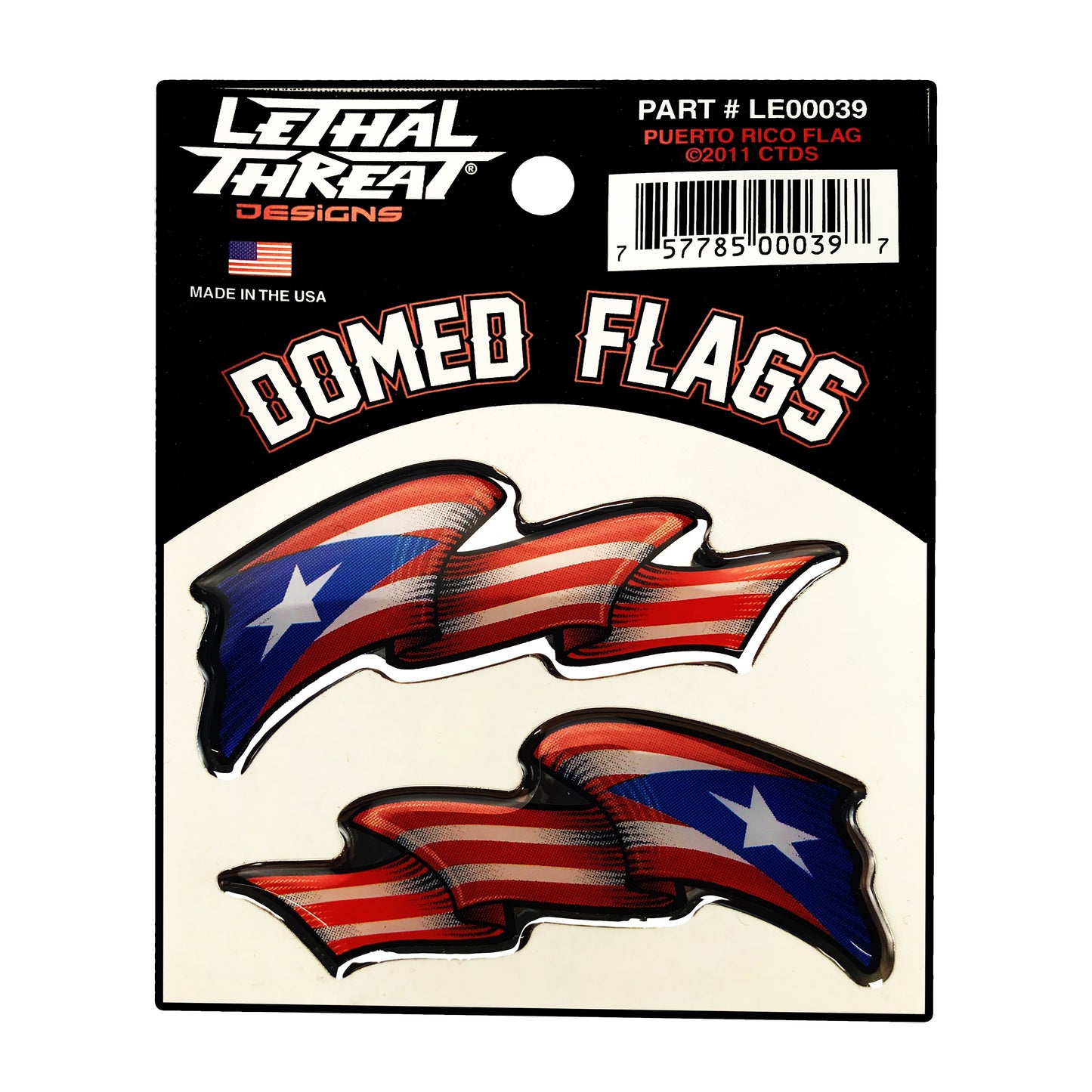 Domed Flags: Puerto Rico Flags