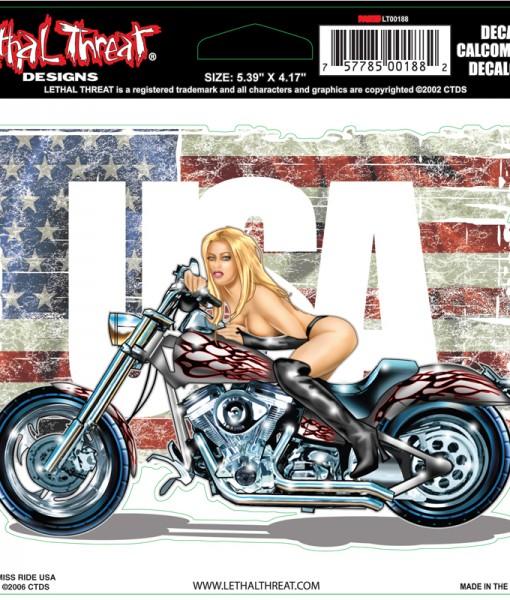 Miss Ride USA Decal