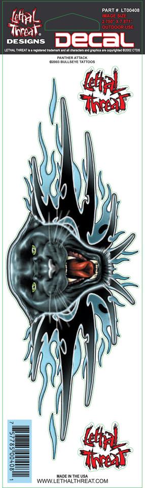 Panther Attack Decal