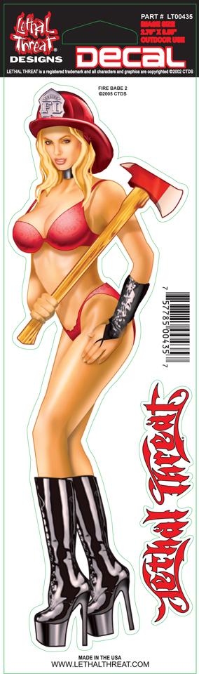 Fire Babe 2 Decal