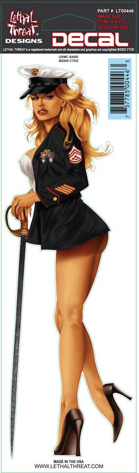 Marine Pin-Up Decal