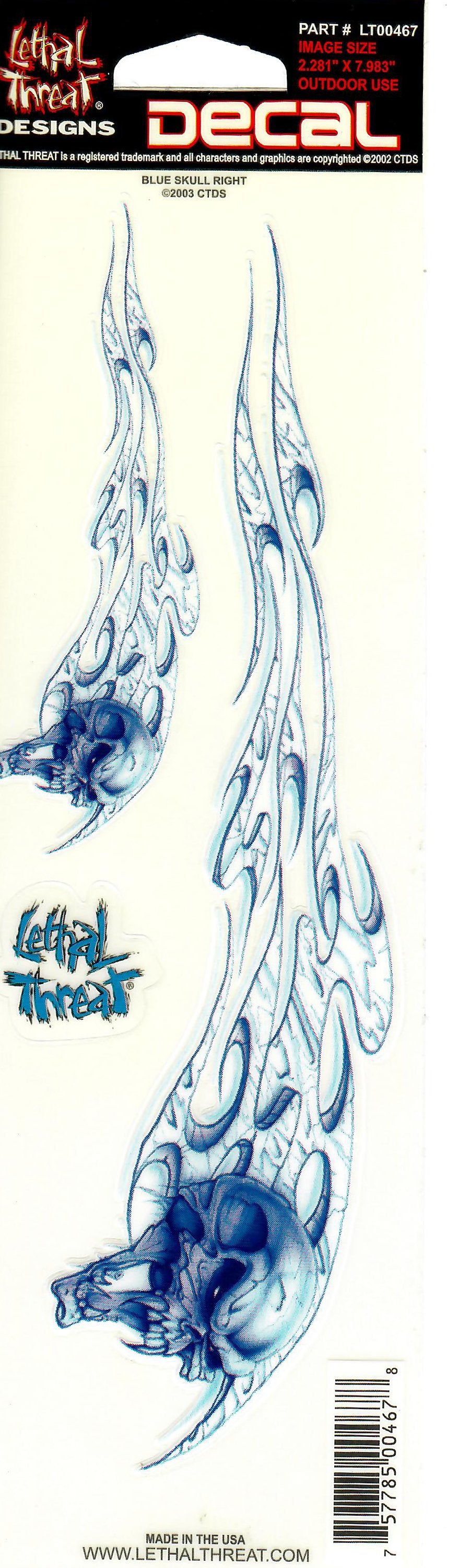 Blue Skull Right