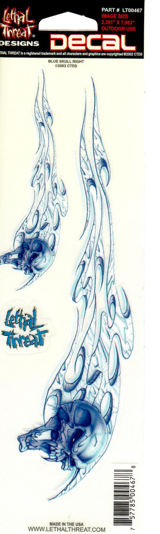 Blue Skull Right