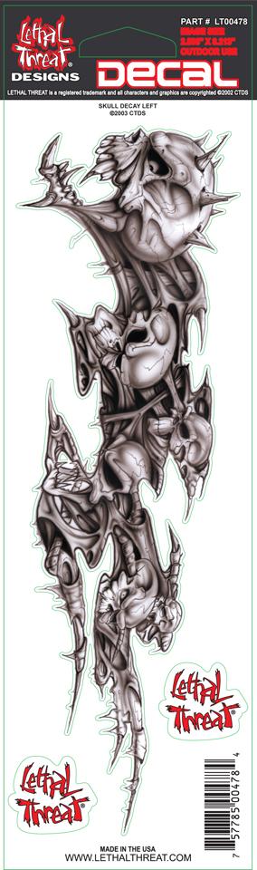 Skull Decay Left Decal