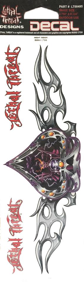 Night Rider Biker Decal