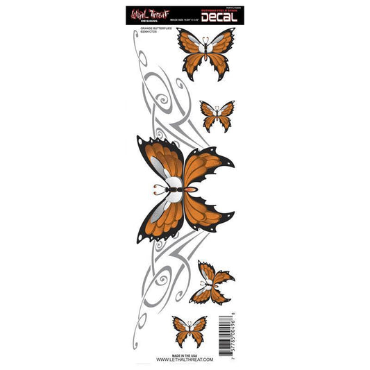 Orange Butterfly Decal