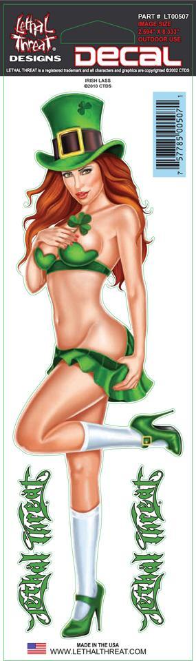 Irish Lass Decal
